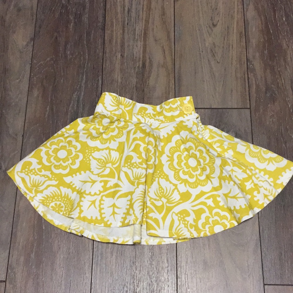 FINAL DROP💸Persnickety Yellow and White Skirt 3T